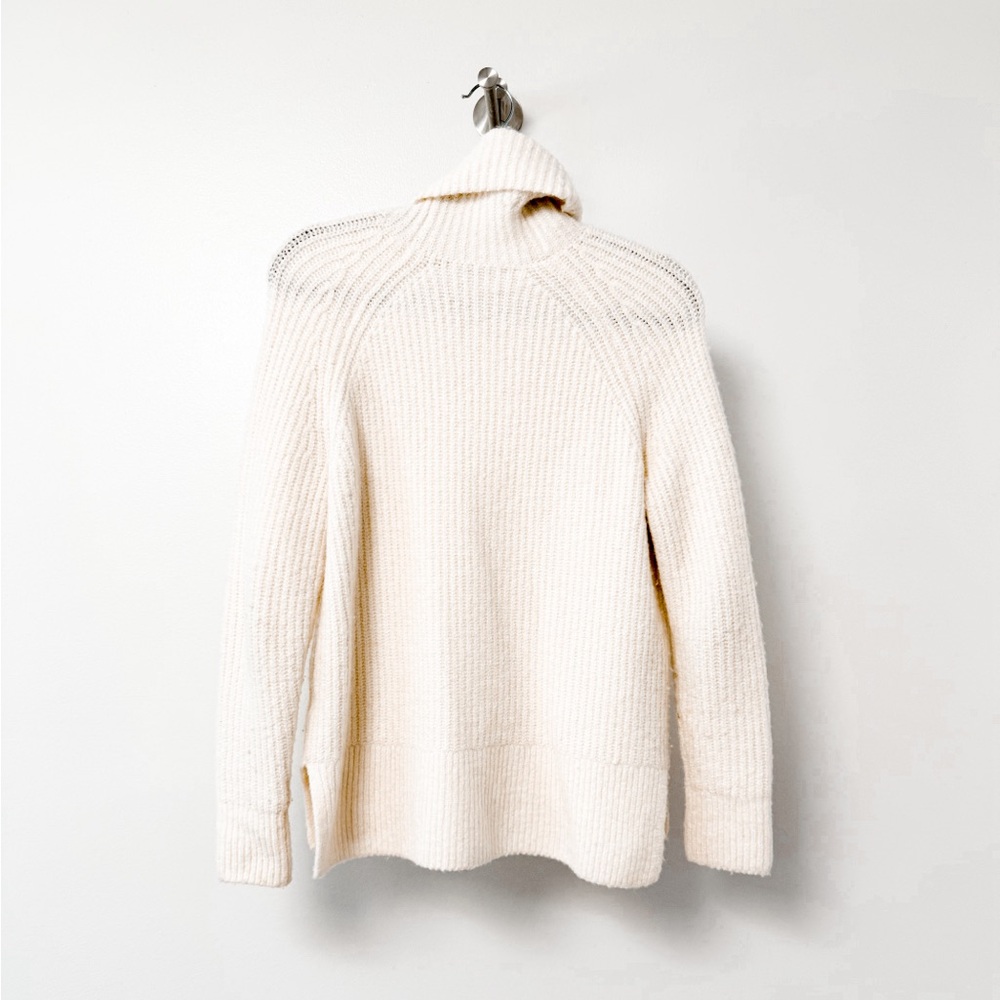 Madewell Fall Winter Chic Mercer Turtleneck Sweater Coziest Yarn Antique Cream - Picture 13 of 13